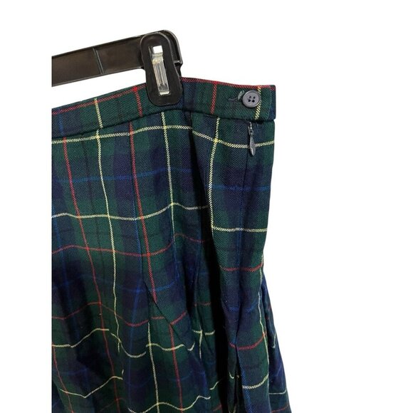 Pendleton Women's 16W Multicolor Plaid 100% Virgin Wool Midi Skirt Pleated - Picture 4 of 6